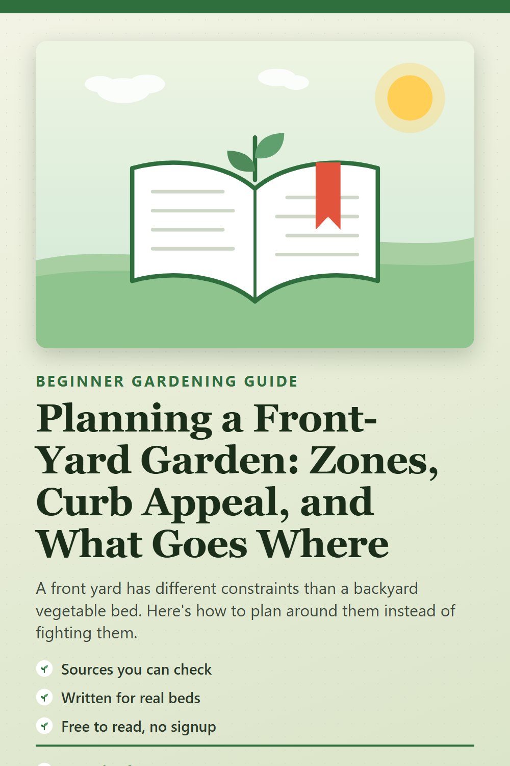 Planning a Front-Yard Garden: Zones, Curb Appeal, and What Goes Where: gardening guide