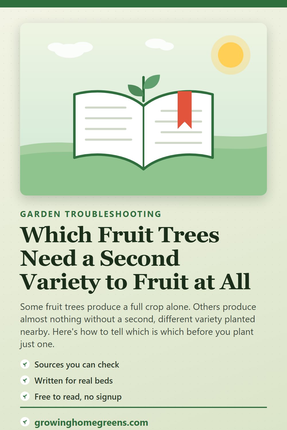 Which Fruit Trees Need a Second Variety to Fruit at All: gardening guide