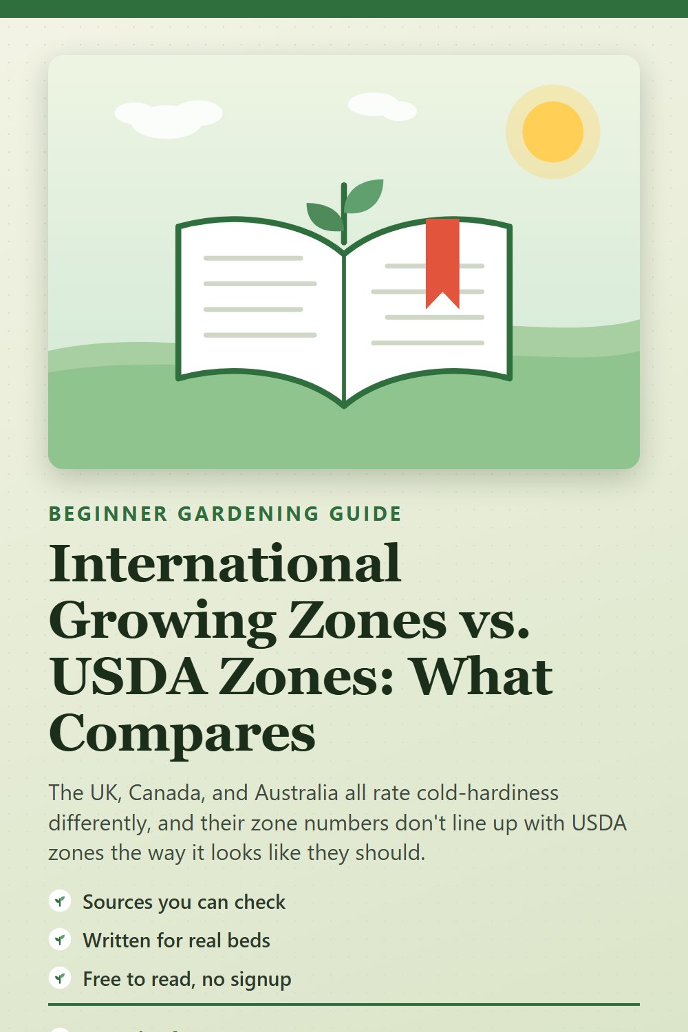 International Growing Zones vs. USDA Zones: What Compares: gardening guide
