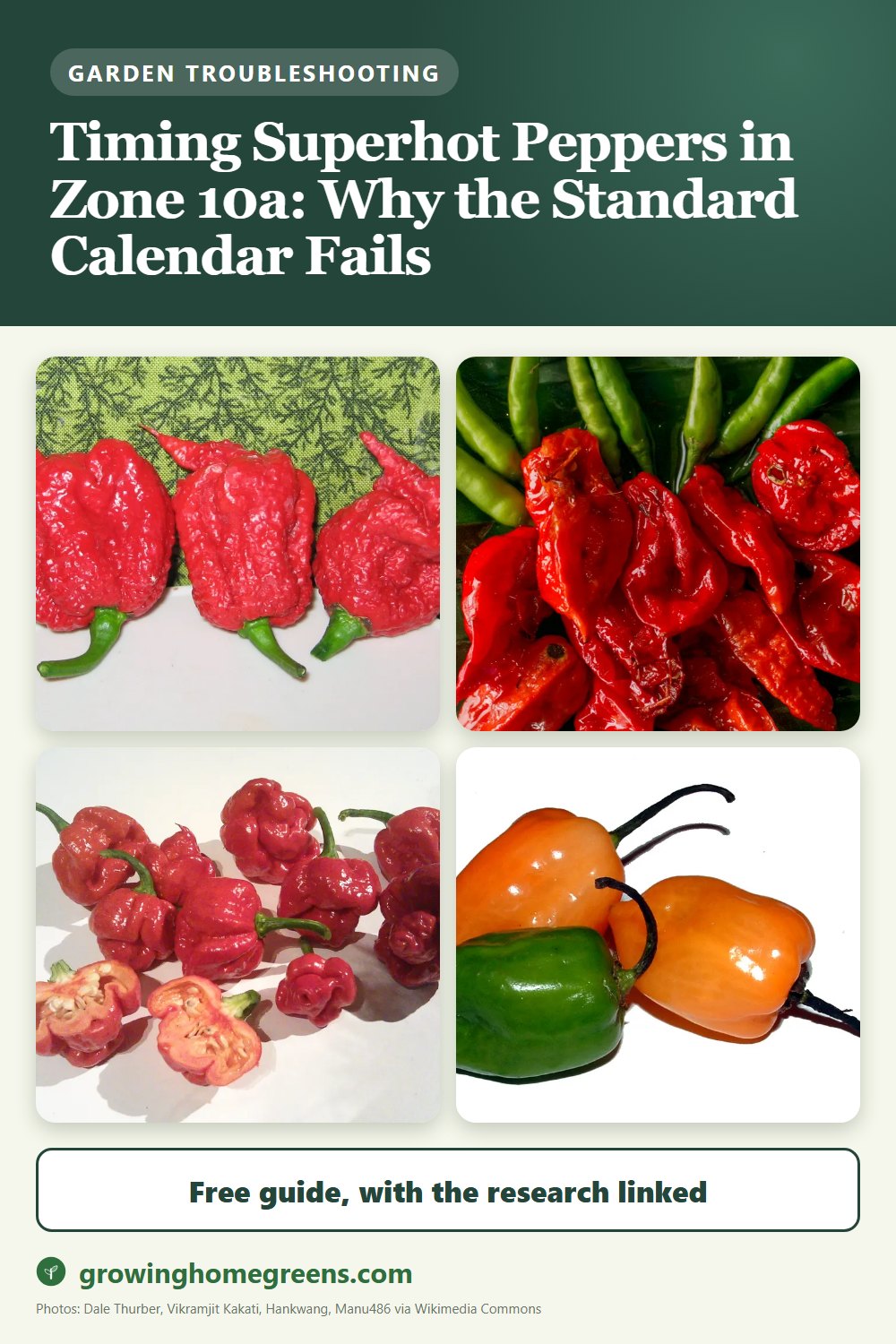 Timing Superhot Peppers in Zone 10a: Why the Standard Calendar Fails: gardening guide