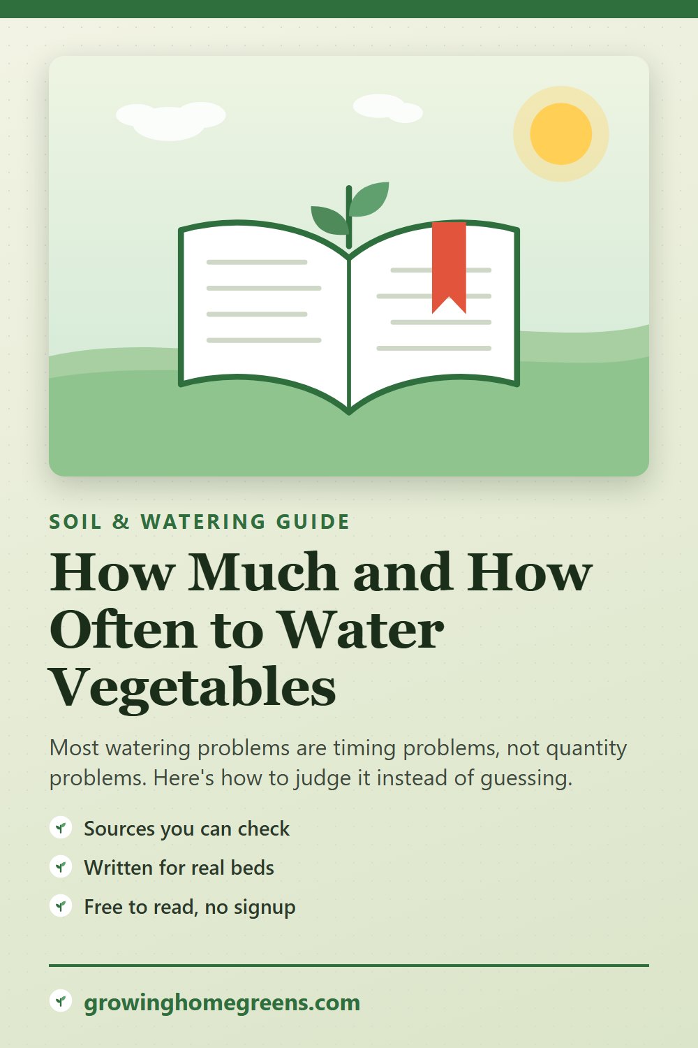How Much and How Often to Water Vegetables: gardening guide