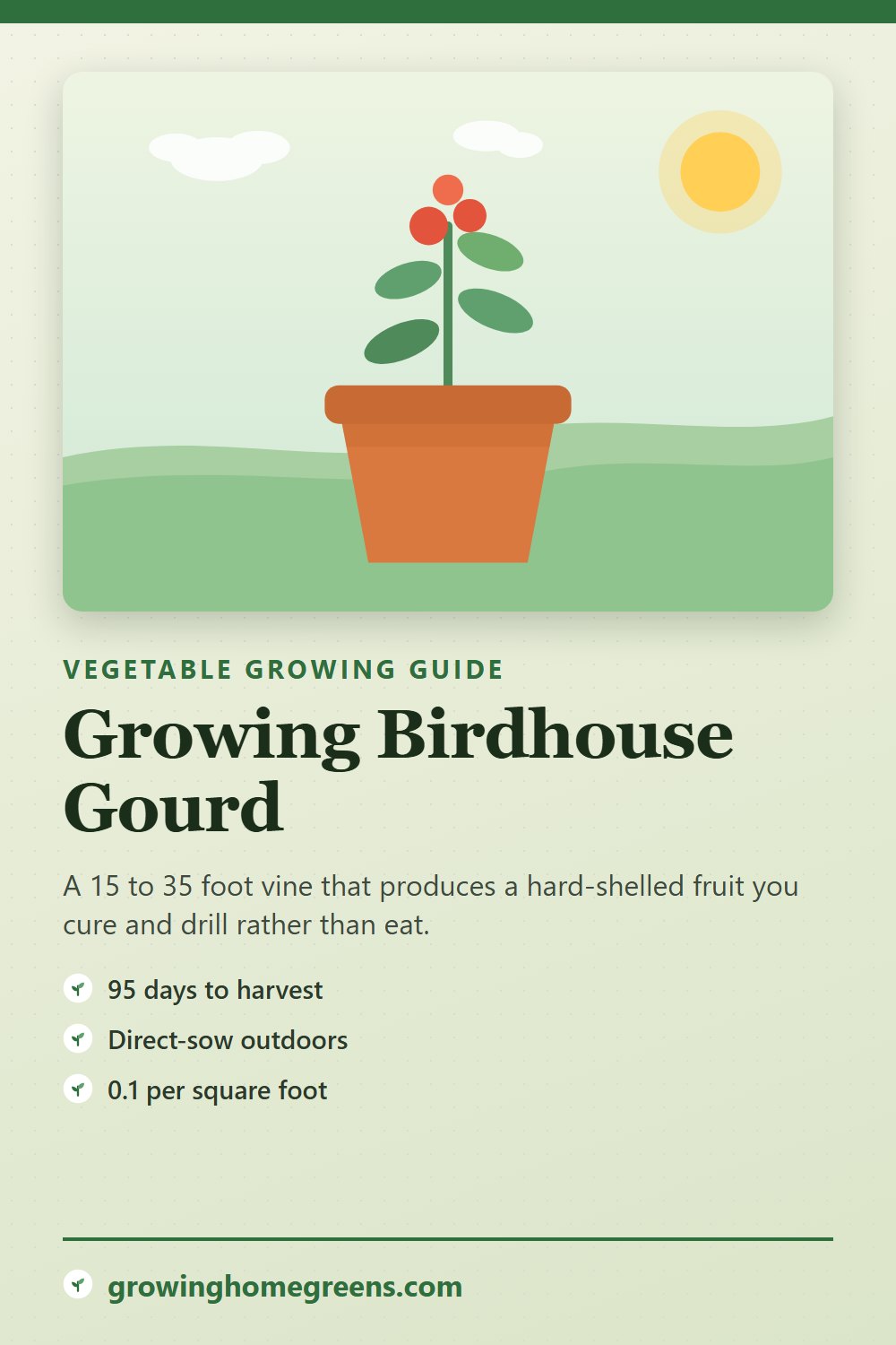 Birdhouse Gourd: growing guide
